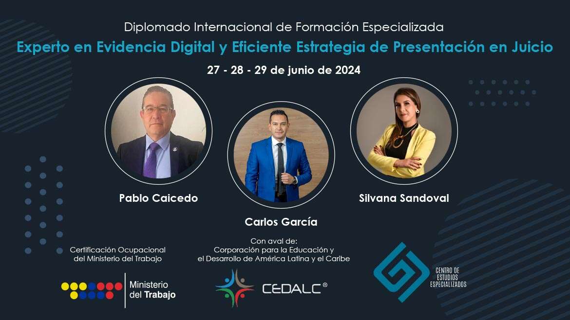 Curso Internacional de Formación Especializada “Experto en Evidencia Digital y Eficiente Estrategia de Presentación en Juicio”